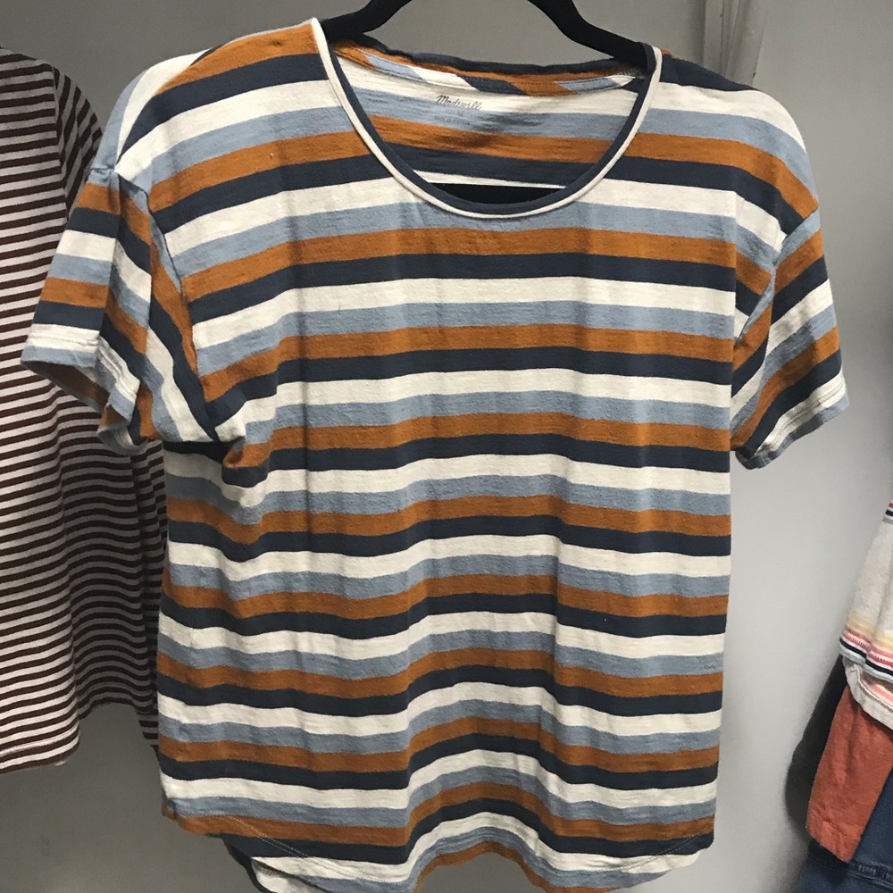 Striped Whisper Cotton Tee
